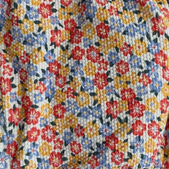 Hollister Smocked Floral Bikini Top | Ruffle Tie-Strap Swim | Size L - Picture 6 of 6